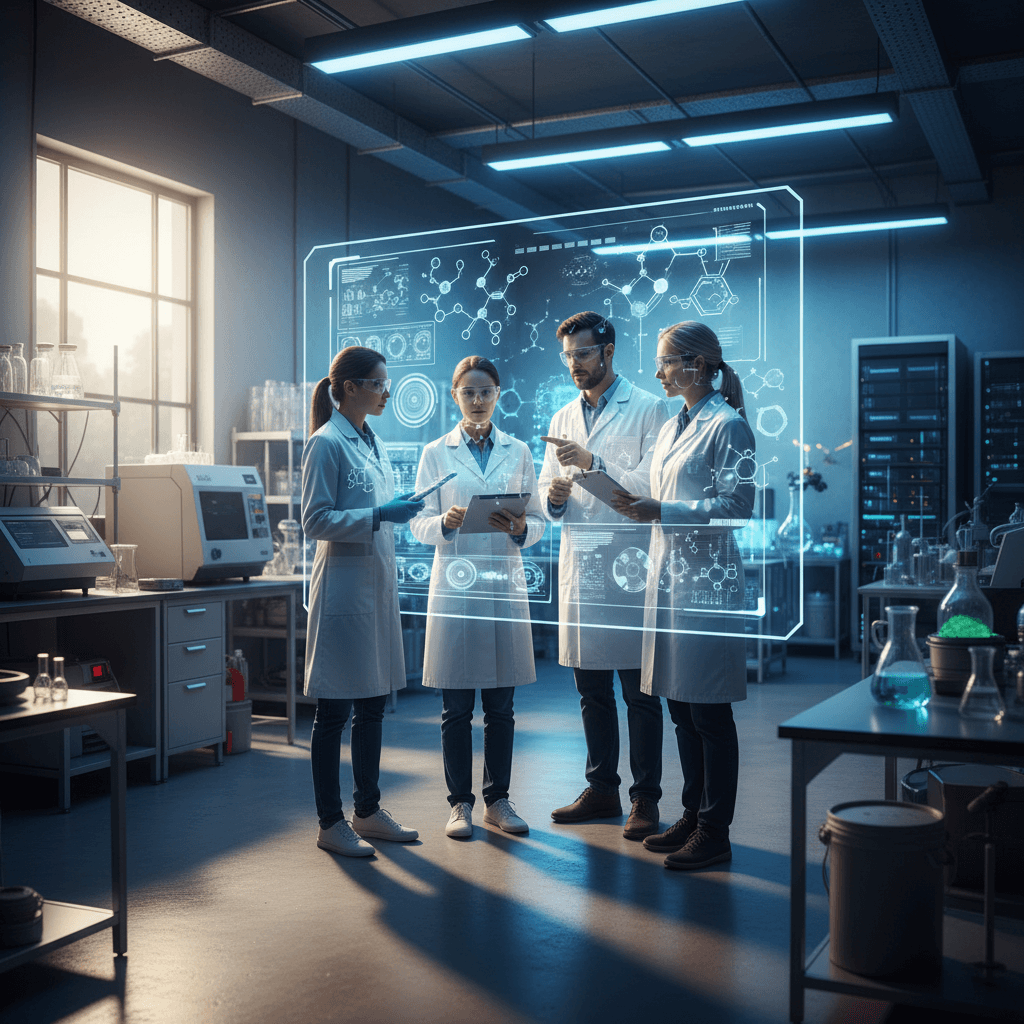 Scientists in a
